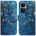 Custodia per cellulare in pelle flip con disegno colorato, For OPPO Reno10 5G / Reno10 Pro Global, For OPPO A78 4G