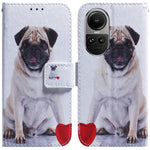 Custodia per cellulare in pelle flip con disegno colorato, For OPPO Reno10 5G / Reno10 Pro Global, For OPPO A78 4G