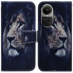 Custodia per cellulare in pelle flip con disegno colorato, For OPPO Reno10 5G / Reno10 Pro Global, For OPPO A78 4G