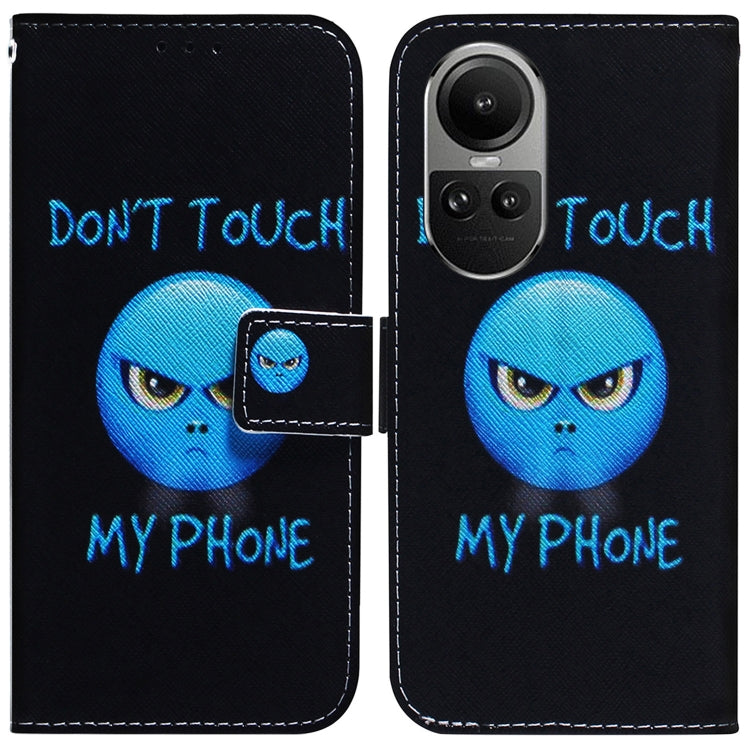 Custodia per cellulare in pelle flip con disegno colorato, For OPPO Reno10 5G / Reno10 Pro Global, For OPPO A78 4G
