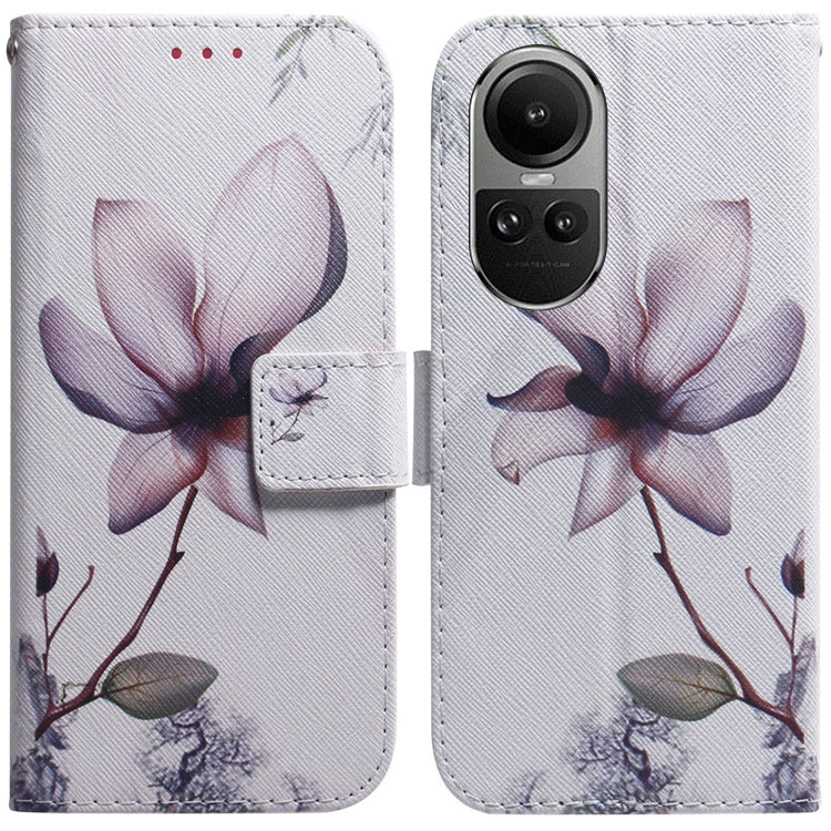 Custodia per cellulare in pelle flip con disegno colorato, For OPPO Reno10 5G / Reno10 Pro Global, For OPPO A78 4G
