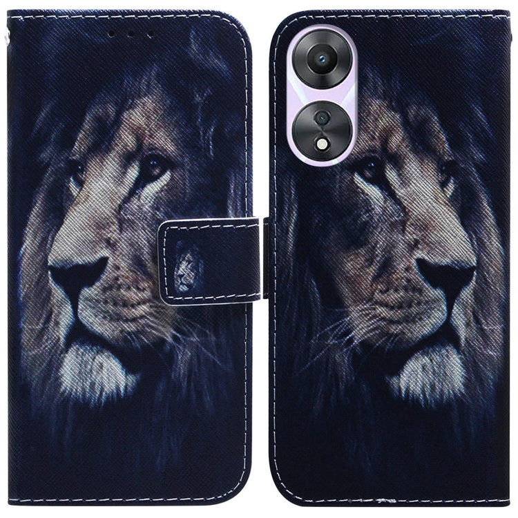 Custodia per cellulare in pelle flip con disegno colorato, For OPPO Reno10 5G / Reno10 Pro Global, For OPPO A78 4G