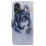 Custodia per cellulare in pelle flip con disegno colorato, For OPPO A38 4G / A18, For OPPO A58 4G