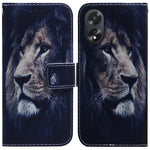 Custodia per cellulare in pelle flip con disegno colorato, For OPPO A38 4G / A18, For OPPO A58 4G