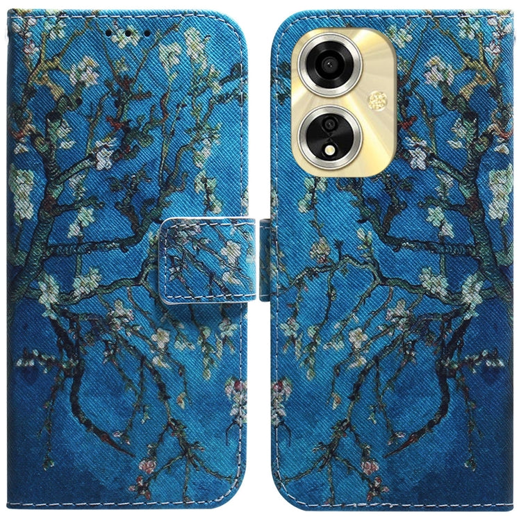 Custodia per cellulare in pelle flip con disegno colorato, For OPPO Reno11 Pro Global, For OPPO A59 5G / A2M