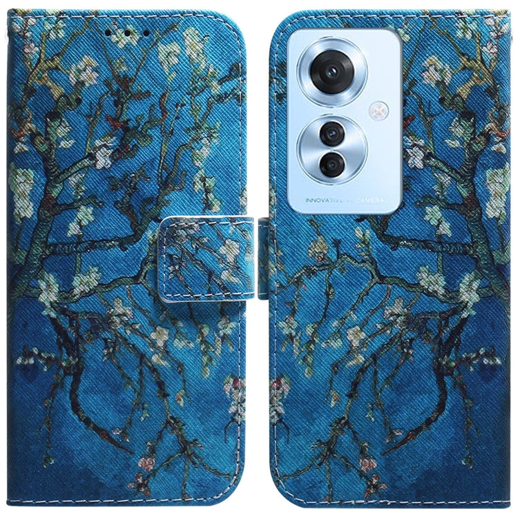 Custodia per cellulare in pelle flip con disegno colorato, For OPPO Reno11 F Global, For OPPO Reno11 Global
