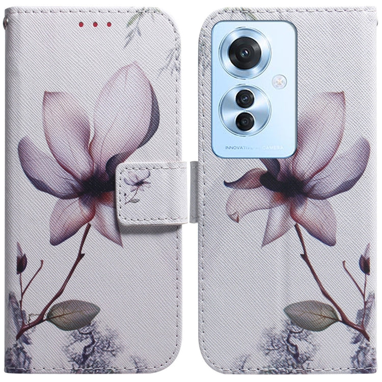 Custodia per cellulare in pelle flip con disegno colorato, For OPPO Reno11 F Global, For OPPO Reno11 Global