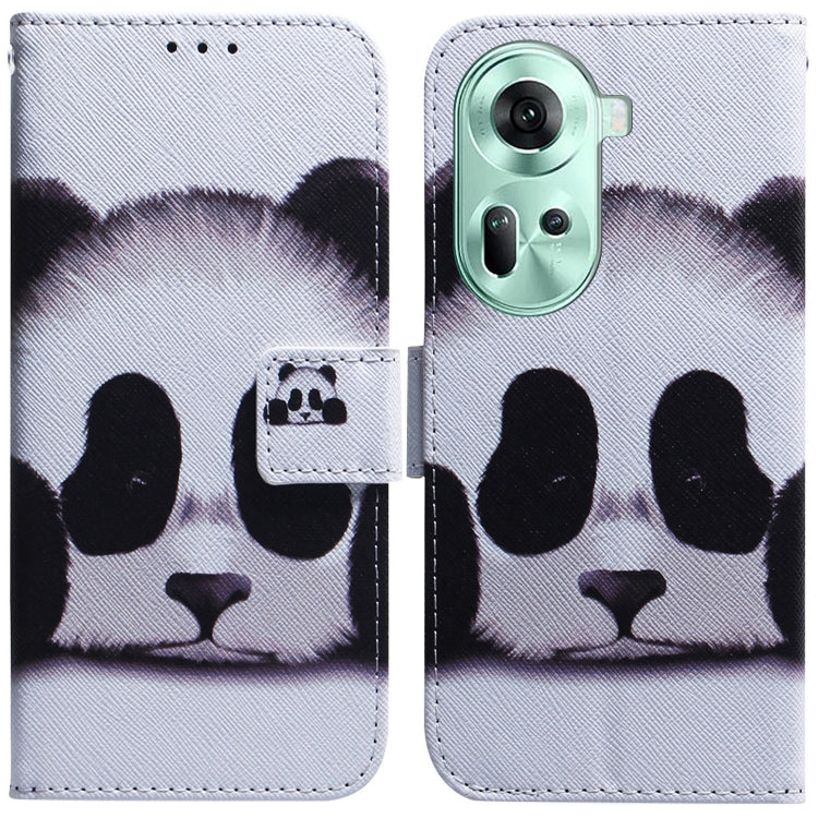 Custodia per cellulare in pelle flip con disegno colorato, For OPPO Reno11 F Global, For OPPO Reno11 Global