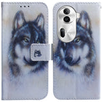 Custodia per cellulare in pelle flip con disegno colorato, For OPPO Reno11 Pro Global, For OPPO A59 5G / A2M