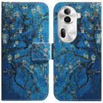 Custodia per cellulare in pelle flip con disegno colorato, For OPPO Reno11 Pro Global, For OPPO A59 5G / A2M
