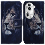 Custodia per cellulare in pelle flip con disegno colorato, For OPPO Reno11 Pro Global, For OPPO A59 5G / A2M