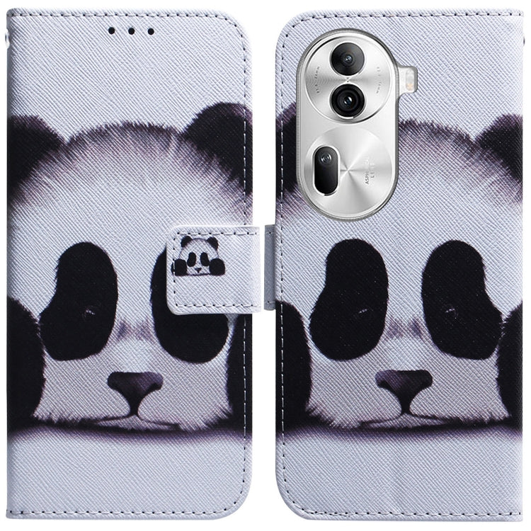 Custodia per cellulare in pelle flip con disegno colorato, For OPPO Reno11 Pro Global, For OPPO A59 5G / A2M