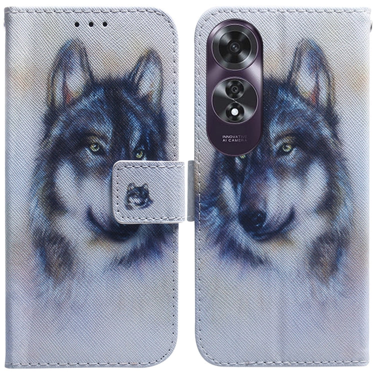 Custodia per cellulare in pelle flip con disegno colorato, For OPPO K12x, For OPPO A60 4G