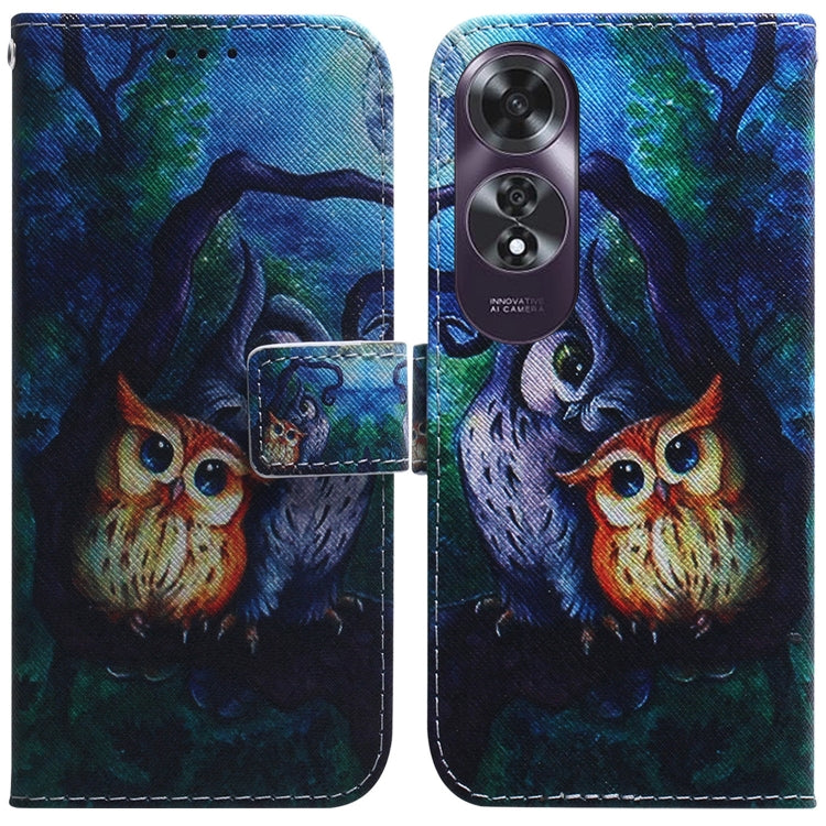 Custodia per cellulare in pelle flip con disegno colorato, For OPPO K12x, For OPPO A60 4G