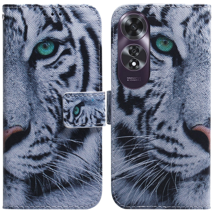 Custodia per cellulare in pelle flip con disegno colorato, For OPPO K12x, For OPPO A60 4G