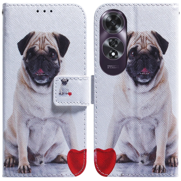 Custodia per cellulare in pelle flip con disegno colorato, For OPPO K12x, For OPPO A60 4G
