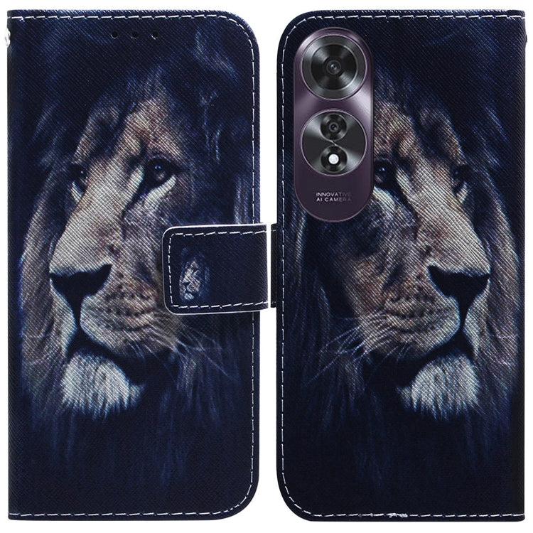 Custodia per cellulare in pelle flip con disegno colorato, For OPPO K12x, For OPPO A60 4G