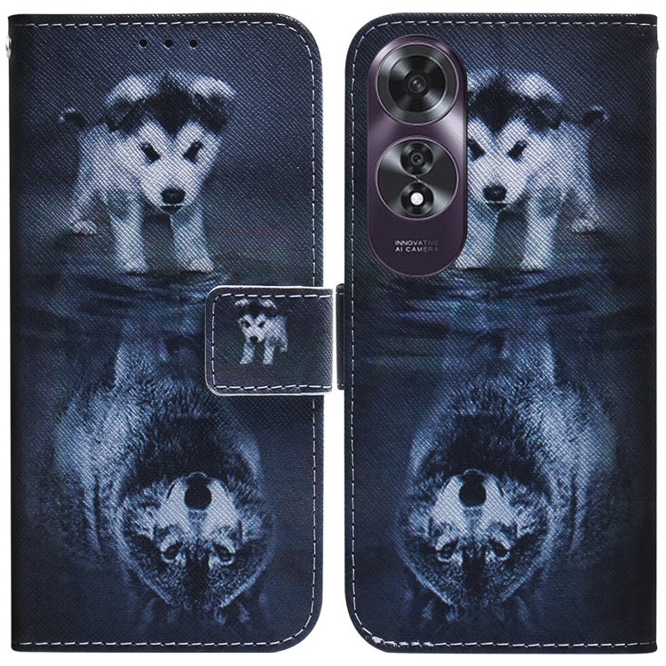 Custodia per cellulare in pelle flip con disegno colorato, For OPPO K12x, For OPPO A60 4G