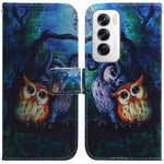 Custodia per cellulare in pelle flip con disegno colorato, For OPPO Reno12 Pro 5G Global, For OPPO Reno12 5G Global
