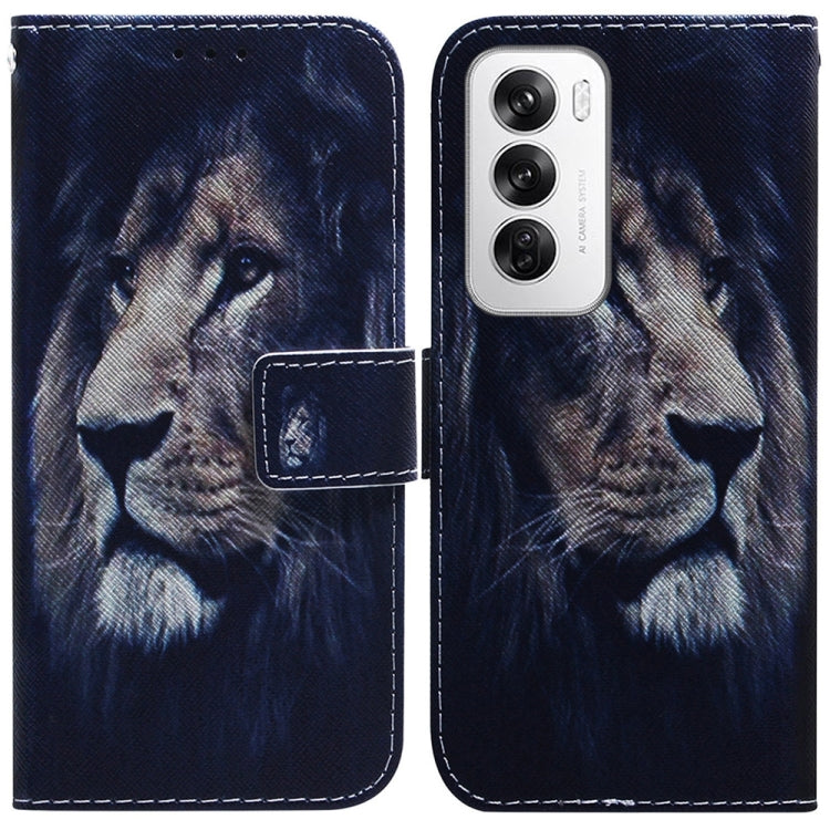 Custodia per cellulare in pelle flip con disegno colorato, For OPPO Reno12 Pro 5G Global, For OPPO Reno12 5G Global