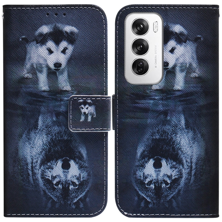 Custodia per cellulare in pelle flip con disegno colorato, For OPPO Reno12 Pro 5G Global, For OPPO Reno12 5G Global
