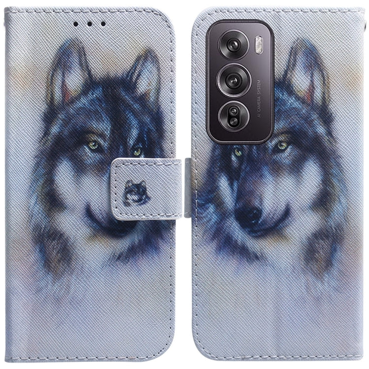 Custodia per cellulare in pelle flip con disegno colorato, For OPPO Reno12 Pro 5G Global, For OPPO Reno12 5G Global