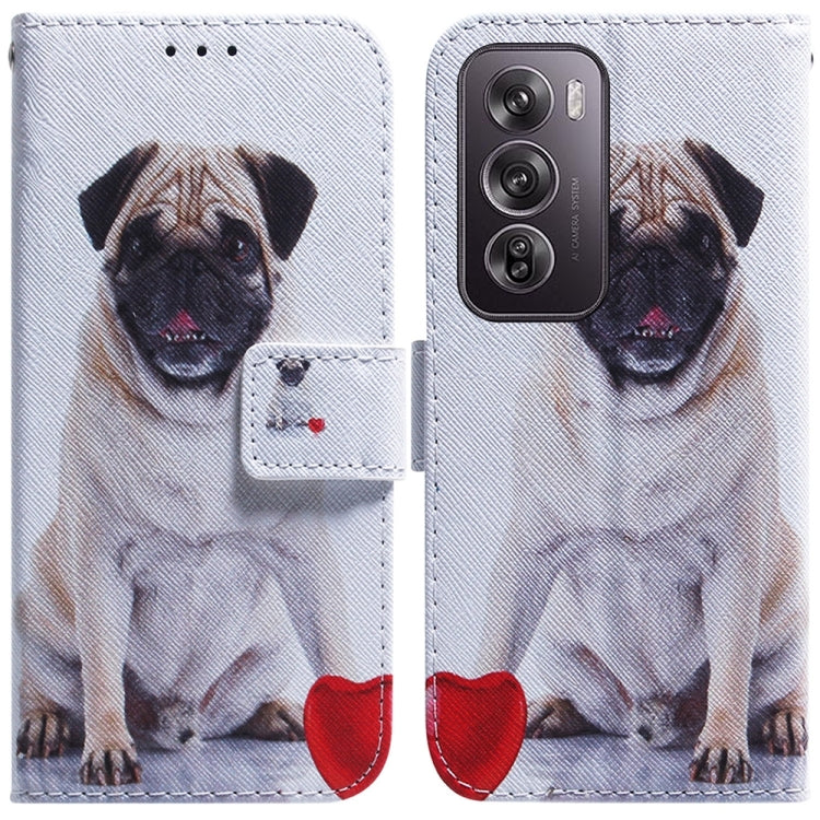 Custodia per cellulare in pelle flip con disegno colorato, For OPPO Reno12 Pro 5G Global, For OPPO Reno12 5G Global