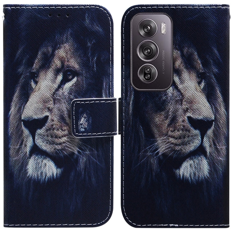 Custodia per cellulare in pelle flip con disegno colorato, For OPPO Reno12 Pro 5G Global, For OPPO Reno12 5G Global