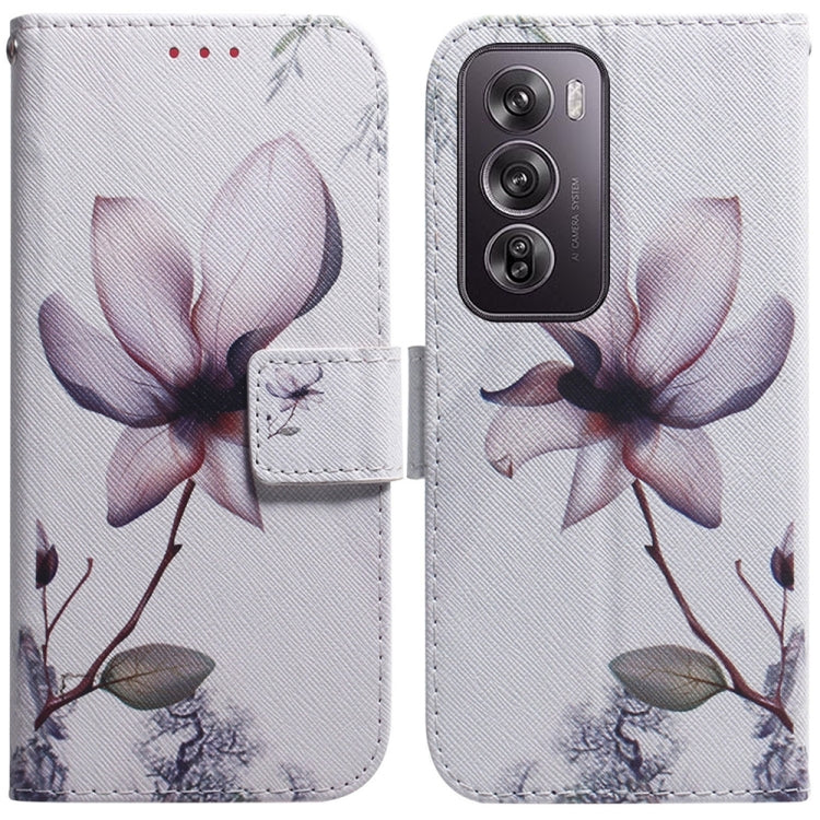 Custodia per cellulare in pelle flip con disegno colorato, For OPPO Reno12 Pro 5G Global, For OPPO Reno12 5G Global