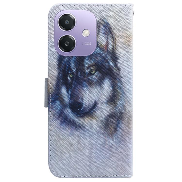 Custodia per cellulare in pelle flip con disegno colorato, For OPPO A5x 5G / A3 4G / 5G / A3x 4G / 5G, For OPPO Reno12 F 5G