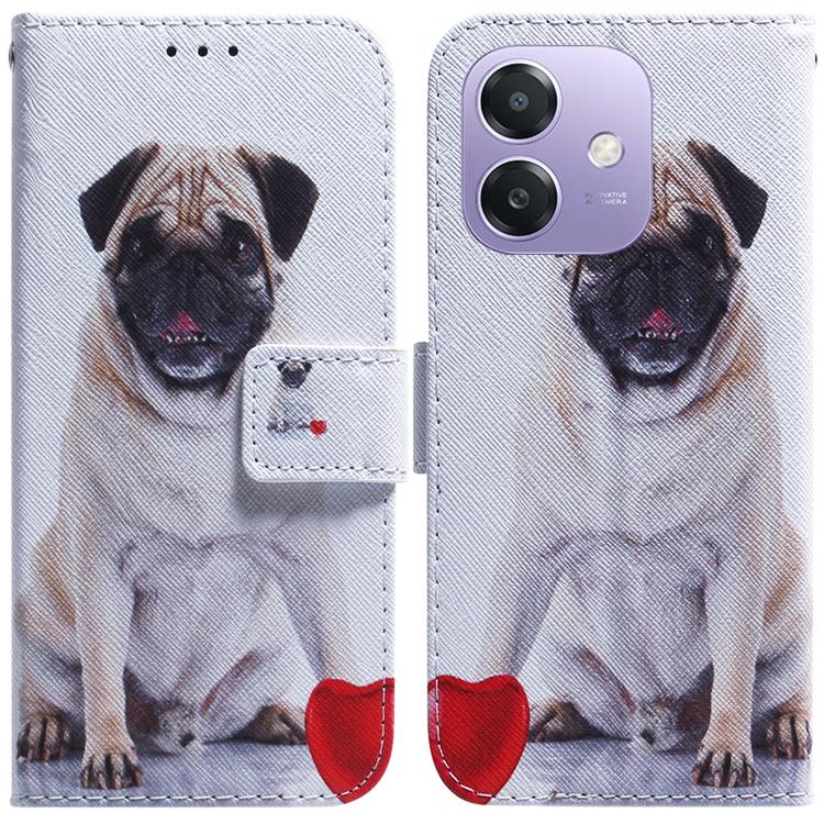 Custodia per cellulare in pelle flip con disegno colorato, For OPPO A5x 5G / A3 4G / 5G / A3x 4G / 5G, For OPPO Reno12 F 5G