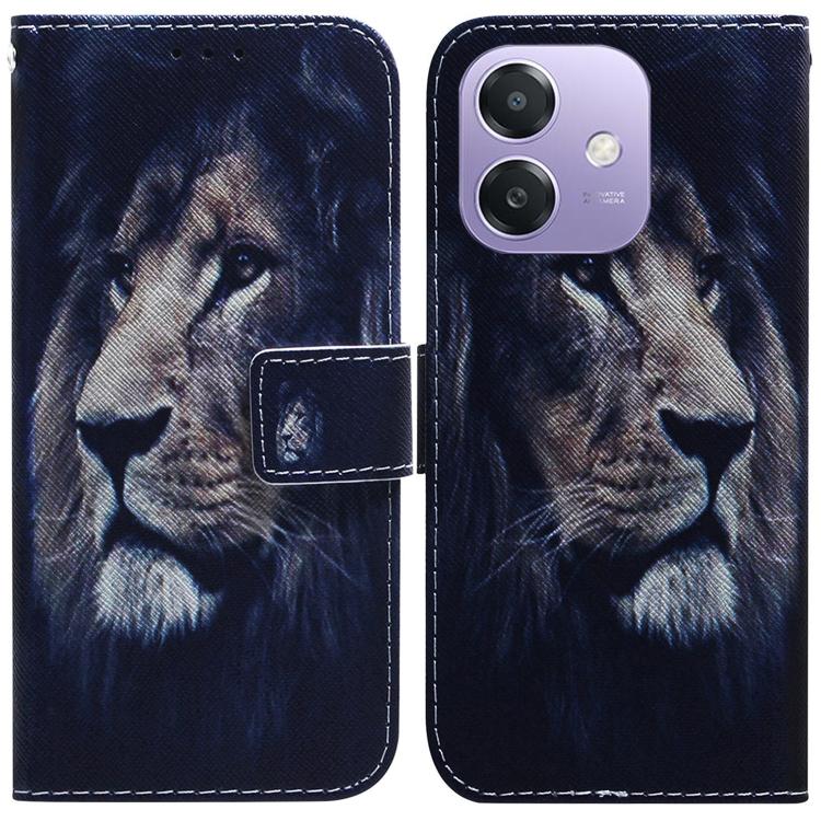 Custodia per cellulare in pelle flip con disegno colorato, For OPPO A5x 5G / A3 4G / 5G / A3x 4G / 5G, For OPPO Reno12 F 5G