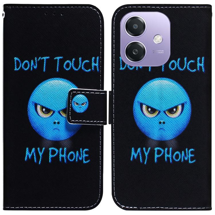 Custodia per cellulare in pelle flip con disegno colorato, For OPPO A5x 5G / A3 4G / 5G / A3x 4G / 5G, For OPPO Reno12 F 5G