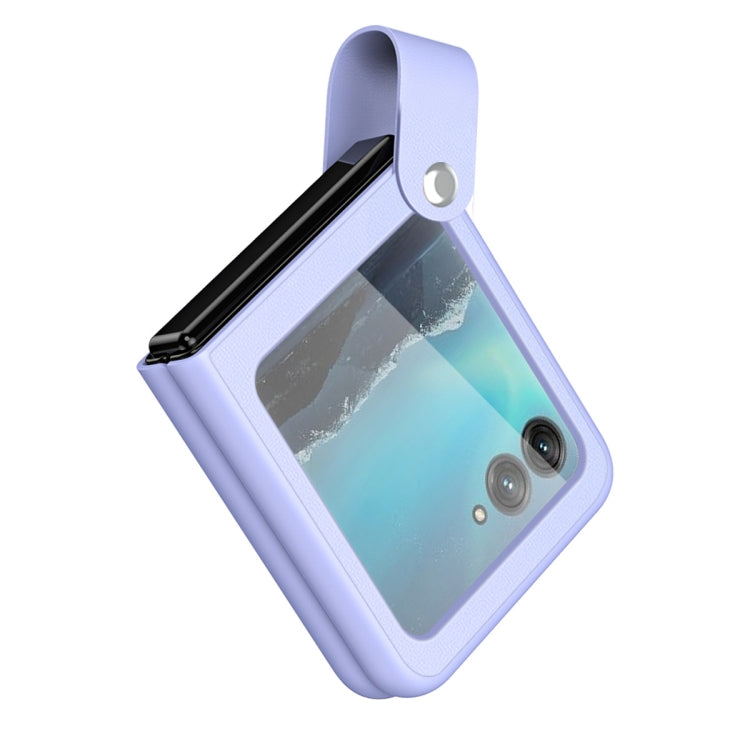 Custodia per telefono in pelle con cinturino da polso, For Motorola Razr 40 Ultra