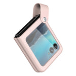 Custodia per telefono in pelle con cinturino da polso, For Motorola Razr 40 Ultra