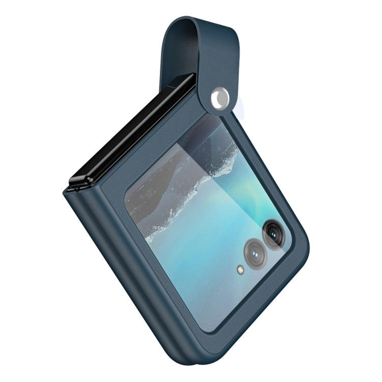 Custodia per telefono in pelle con cinturino da polso, For Motorola Razr 40 Ultra