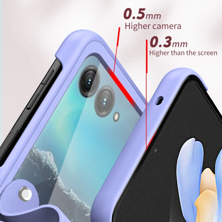 Custodia per telefono in pelle con cinturino da polso, For Motorola Razr 40 Ultra