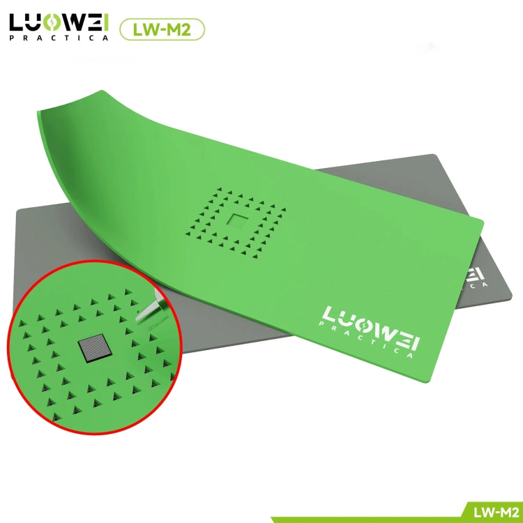 Luowei LW-M2 Multi-funzione Microscopio Riparazione Silicone Pad Tin Piantare Piattaforma