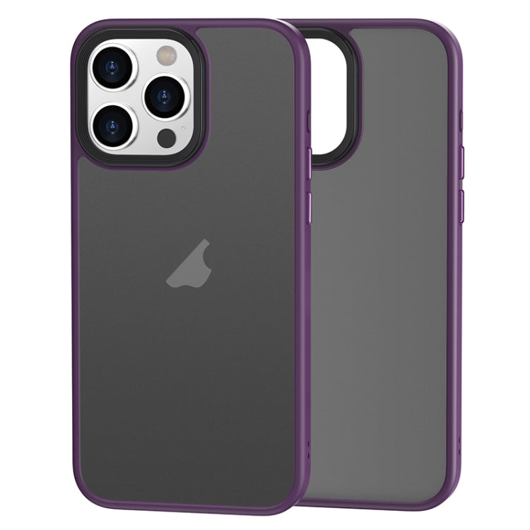 Brilliant Series Custodia per telefono per PC anti-impronta microsmerigliata, For iPhone 15 Pro Max, For iPhone 15 Pro, For iPhone 15 Plus, For iPhone 15
