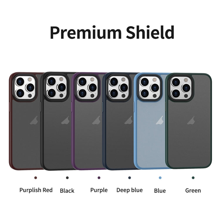Brilliant Series Custodia per telefono per PC anti-impronta microsmerigliata, For iPhone 15 Pro Max, For iPhone 15 Pro, For iPhone 15 Plus, For iPhone 15