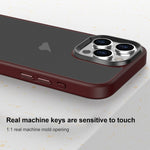 Brilliant Series Custodia per telefono per PC anti-impronta microsmerigliata, For iPhone 15 Pro Max, For iPhone 15 Pro, For iPhone 15 Plus, For iPhone 15