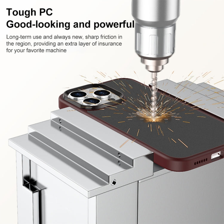 Brilliant Series Custodia per telefono per PC anti-impronta microsmerigliata, For iPhone 15 Pro Max, For iPhone 15 Pro, For iPhone 15 Plus, For iPhone 15
