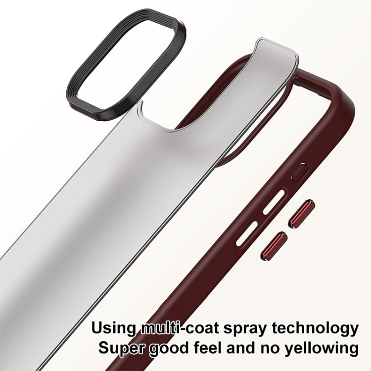 Brilliant Series Custodia per telefono per PC anti-impronta microsmerigliata, For iPhone 15 Pro Max, For iPhone 15 Pro, For iPhone 15 Plus, For iPhone 15