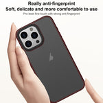 Brilliant Series Custodia per telefono per PC anti-impronta microsmerigliata, For iPhone 15 Pro Max, For iPhone 15 Pro, For iPhone 15 Plus, For iPhone 15