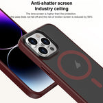 Brilliant Series Custodia per telefono per PC anti-impronta MagSafe micro-smerigliata, For iPhone 15 Pro Max, For iPhone 15 Pro, For iPhone 15 Plus, For iPhone 15