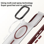 Brilliant Series Custodia per telefono per PC anti-impronta MagSafe micro-smerigliata, For iPhone 15 Pro Max, For iPhone 15 Pro, For iPhone 15 Plus, For iPhone 15