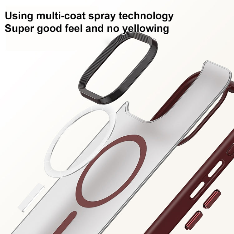 Brilliant Series Custodia per telefono per PC anti-impronta MagSafe micro-smerigliata, For iPhone 15 Pro Max, For iPhone 15 Pro, For iPhone 15 Plus, For iPhone 15
