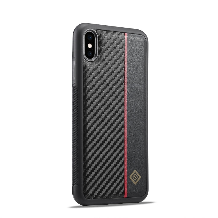 Custodia per telefono antiurto in fibra di carbonio LC.IMEEKE 3 in 1, For iPhone XS Max, For iPhone X, For iPhone 7 Plus / 8 Plus