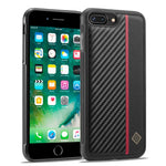 Custodia per telefono antiurto in fibra di carbonio LC.IMEEKE 3 in 1, For iPhone XS Max, For iPhone X, For iPhone 7 Plus / 8 Plus