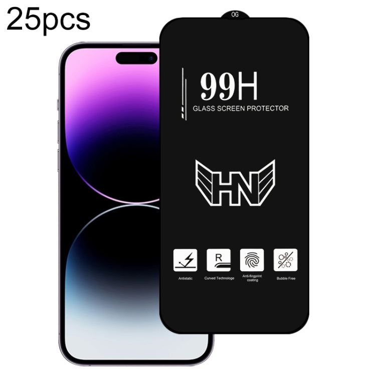 Pellicola in vetro temperato a schermo intero ad arco grande in alluminio da 25 pezzi, For iPhone 17 Pro Max, For iPhone 17 Pro, For iPhone 17, For iPhone Air, For iPhone 16 Pro Max, For iPhone 16 Pro, For iPhone 16 Plus, For iPhone 16                 ...